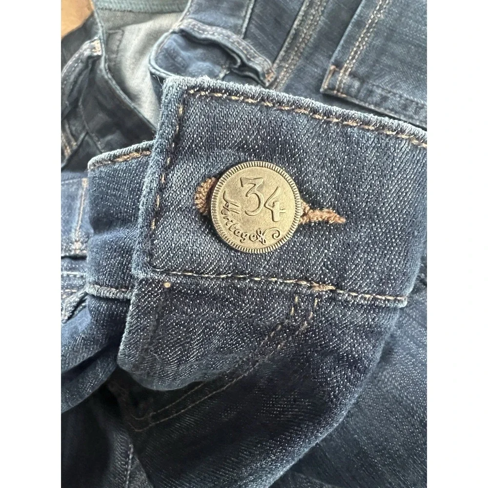 34 Heritage Courage Jeans 36x34 Mid Rise Straight Medium Dark Wash (139)
